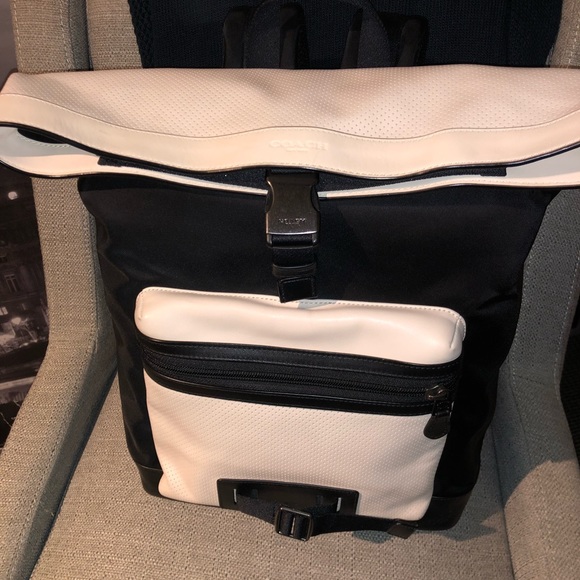Coach Other - Coach leather/nylon backpack